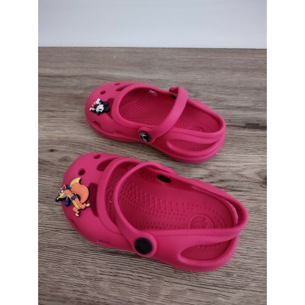 Crocs Mary Jane Slingback Toddler Girls Size -C 5 Pink Sandals